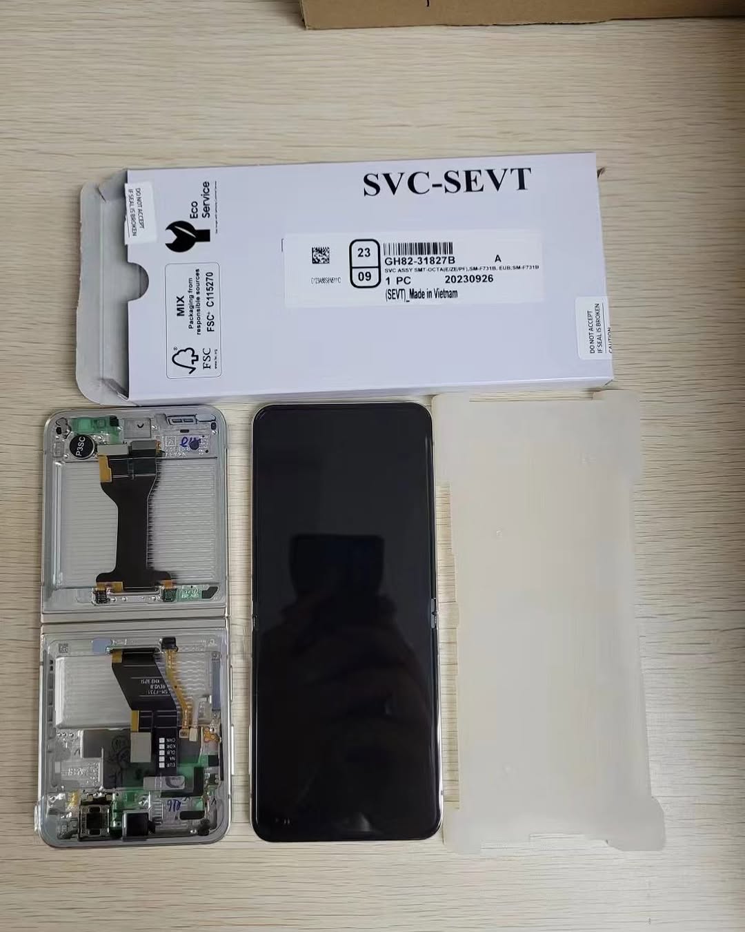 GH82-31828B – Samsung Z Filip 5 SM-F731 Original LCD Display Pink