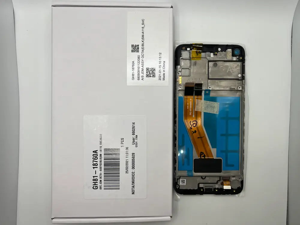 GH81-18760A – Samsung Galaxy A11 SM-A115 Original Service Pack LCD Display – Black White / White Blue / Blue Samsung