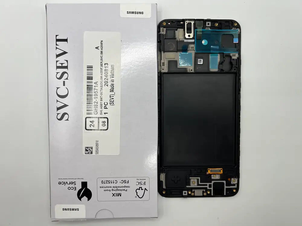 GH82-19571A – Samsung SM-A205 SM-A205 Original Service Pack LCD Display – Black Red / Red Blue / Blue Samsung Service