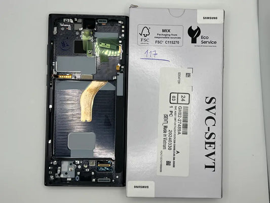 GH82-27489A – Samsung SM-S908 SM-S908 Original Service Pack LCD Display – Black Samsung Service Pack LCD