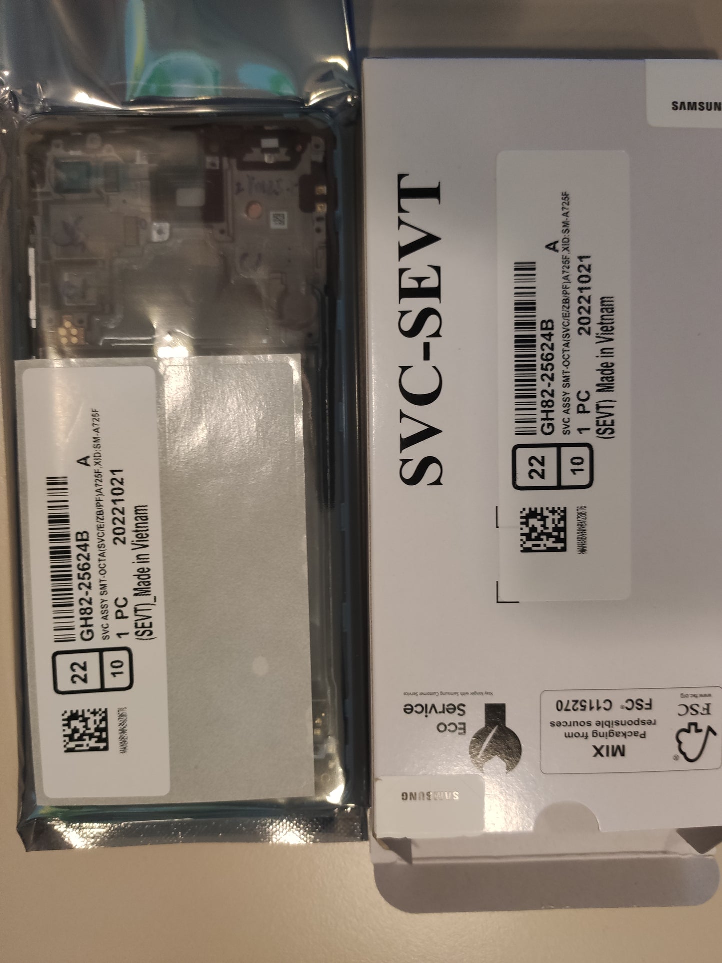 GH82-25624B – Samsung A72 SM-A725 Original LCD Display Violet