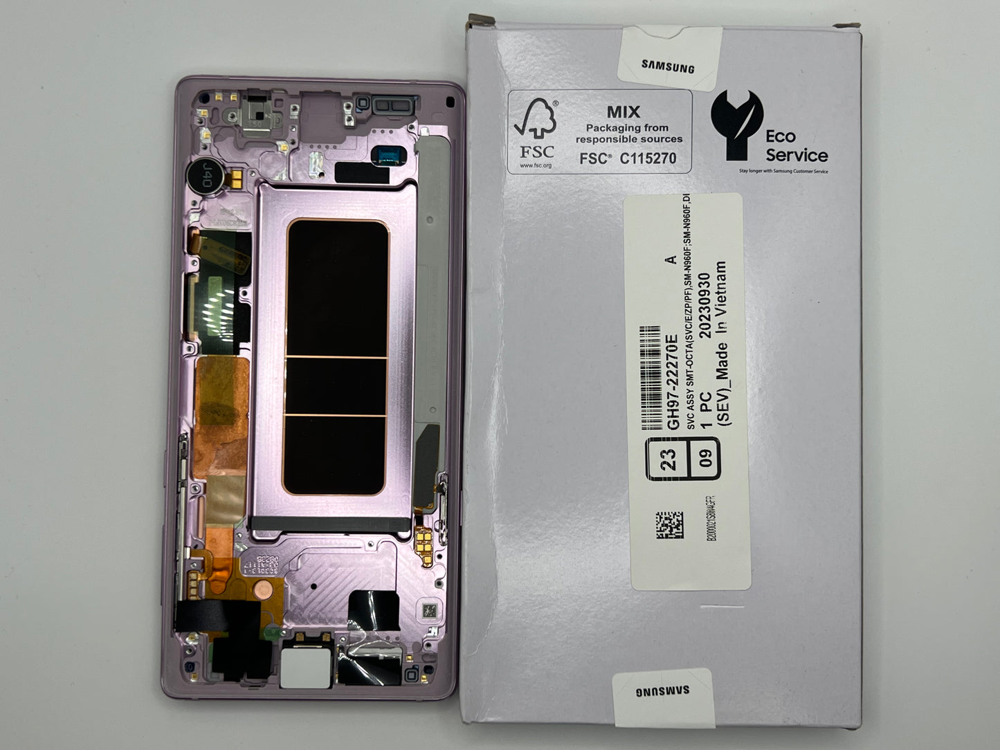 GH97-22270E – Samsung Galaxy Note 9 SM-N960 Original Service Pack LCD Display – Purple